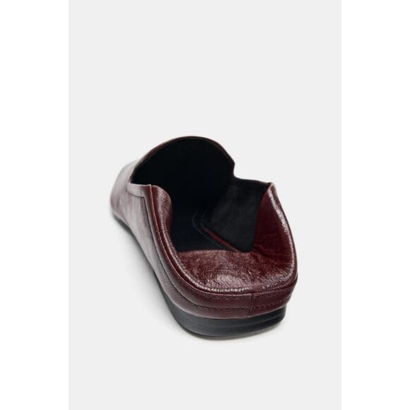 ZARA LEATHER LOAFERS WITH HIGH VAMP - Picture 7 of 7